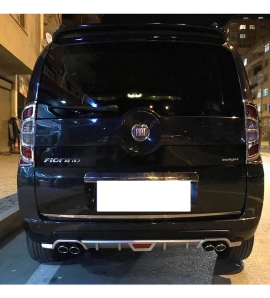 Fiat Fiorino uyumlu arka tampon altı difüzör Gri tüm modeller