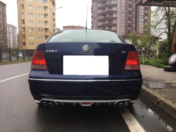 Volkswagen Bora uyumlu arka tampon altı difüzör Siyah 1999-2006 arası