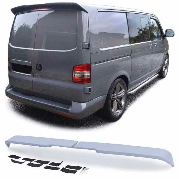 Vw Transporter T6 boyalı spoiler (Pianoblack) 2015 sonrası (2 bagaj kapılı)) - 2