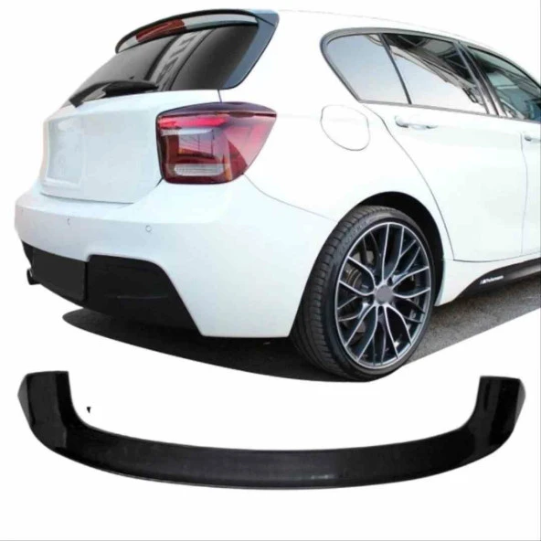 Bmw F20 boyalı spoiler (Pianoblack) 2011-2017 arası - 2