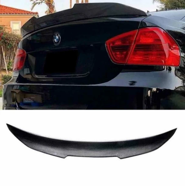 Bmw E90 psm boyalı spoiler (Pianoblack) 2005-2012 arası - 2