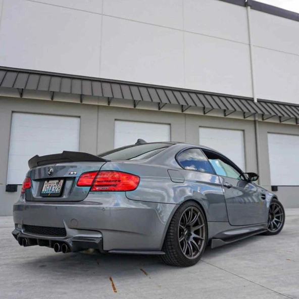 Bmw E92 coupe psm boyalı spoiler (Pianoblack) 2005-2012 arası - 3