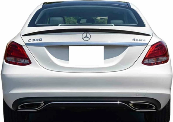 Mercedes w205 boyalı (Pianoblack) spoiler 2015-2021 arası - 2