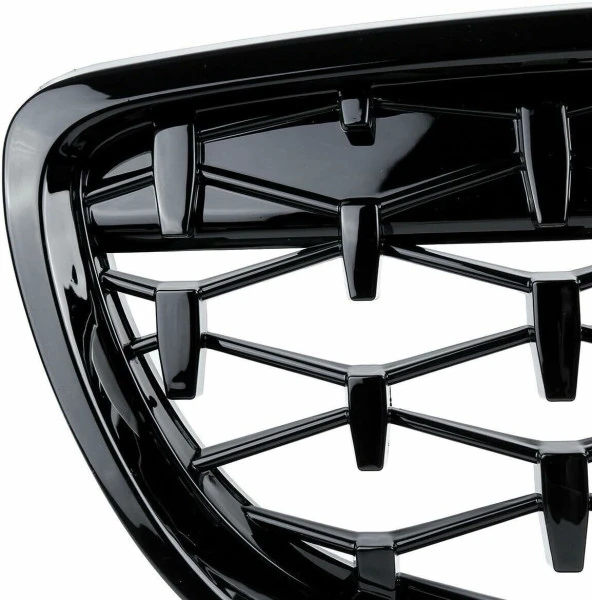 Bmw e90 diamond ön panjur ızgara 2009-2012 arası parlak siyah - Resim 2