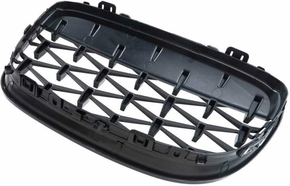 Bmw e90 diamond ön panjur ızgara 2009-2012 arası parlak siyah - Resim 4