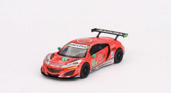 Mini GT 617 Acura NSX GT3 EVO22 #93 Harrison Contracting Company 223 IMSA Daytona 24 Hrs Racers Edge Motorsports with WTRAndretti Model Araba