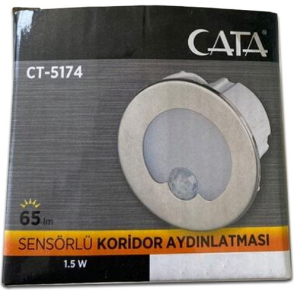 Cata Ct-5174 1.5w Koridor Led Armatür Sensörlü