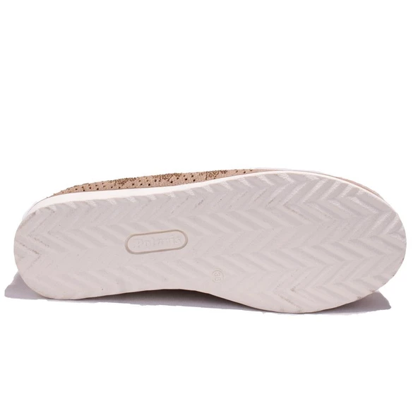 Polaris 161659 Bej Ortopedik Günlük Kadın Ayakkabı - Resim 4