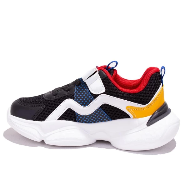 Pepino 1651 Siyah Kırmızı Ortopedik Günlük Erkek Çocuk Spor Ayakkabı - 3