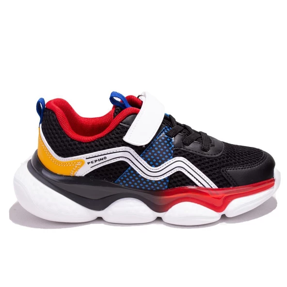 Pepino 1651 Siyah Kırmızı Ortopedik Günlük Erkek Çocuk Spor Ayakkabı - 2