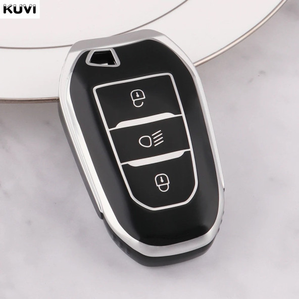 Peugeot Opel Cıtroen 2008 3008 5008 308 408 508 Tpu Deri Anahtar Kılıf - Resim 2