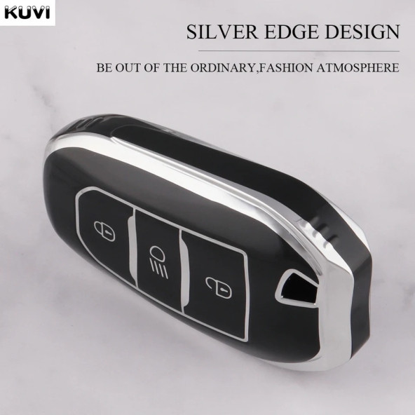 Peugeot Opel Cıtroen 2008 3008 5008 308 408 508 Tpu Deri Anahtar Kılıf - Resim 3