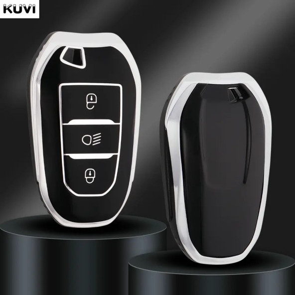 Peugeot Opel Cıtroen 2008 3008 5008 308 408 508 Tpu Deri Anahtar Kılıf - Resim 5