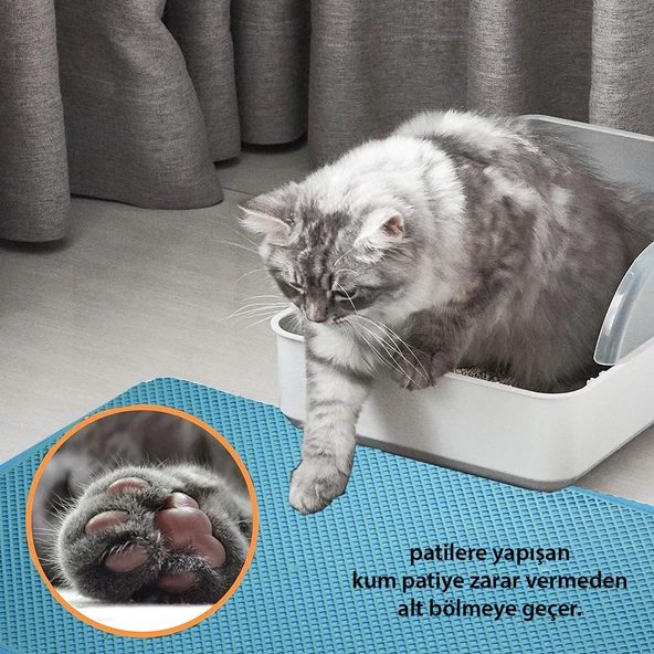 GND Elekli Kedi Paspası 45x62 cm Sert Plastik - 4