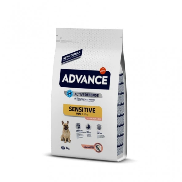 Advance Mini Adult Somonlu Yetişkin Köpek Maması 3 Kg