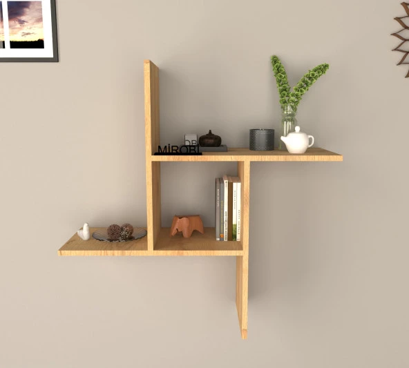 Mirobi Fizy Kare Dekoratif Duvar Rafı Rivoli - 2