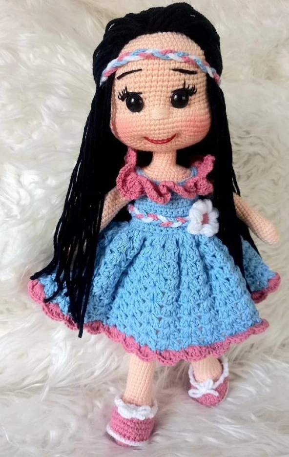 Parla Bebek Amigurumi Organik Oyuncak - 1