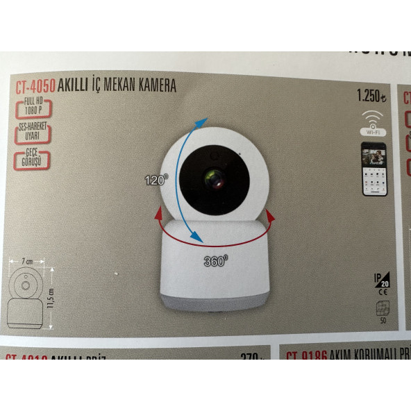 Çata akılı kamera ct-4050