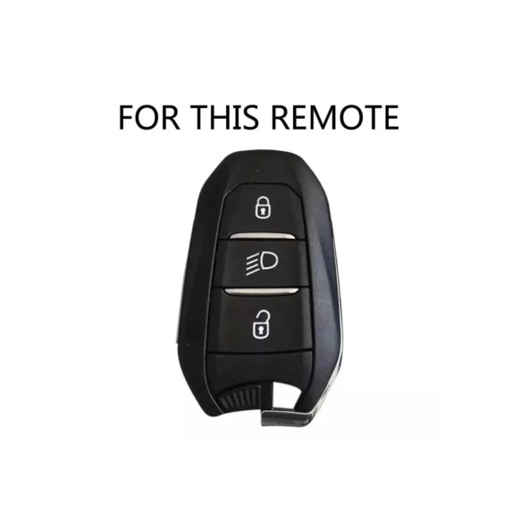 Peugeot Opel Cıtroen 2008 3008 5008 308 208 Silikon Anahtar Kılıf(KIRMIZI) - 3