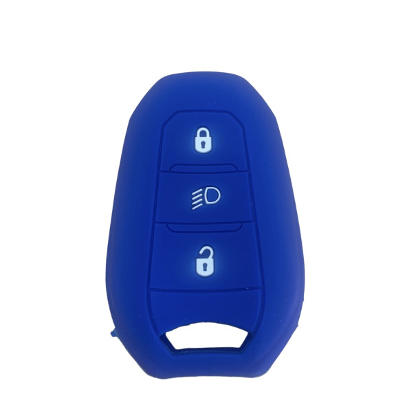 Peugeot Opel Cıtroen 2008 3008 5008 308 208 Silikon Anahtar Kılıf(MAVİ) - Resim 2