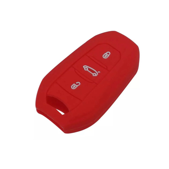 Peugeot Cıtroen Opel Silikon Anahtar Kılıf(kırmızı) - Resim 2