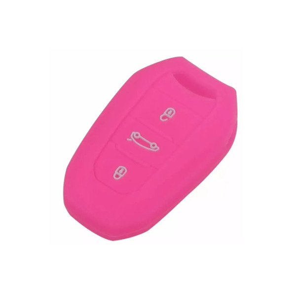 Peugeot Cıtroen Opel Silikon Anahtar Kılıf(PEMBE) ürün görseli