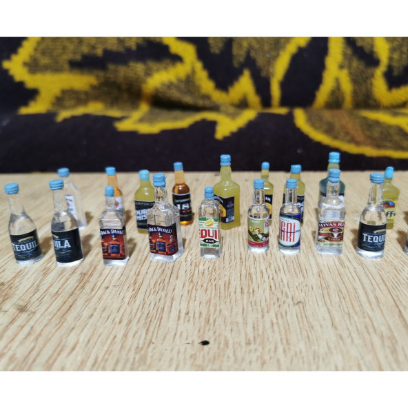 Minyatür İcki Şiseleri 20 Tane Lot - 2