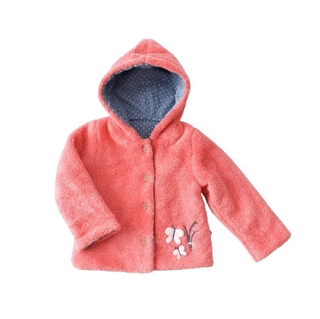 Bibaby Biorganic Wild Flowers Welsoft Hırka 61453 Coral