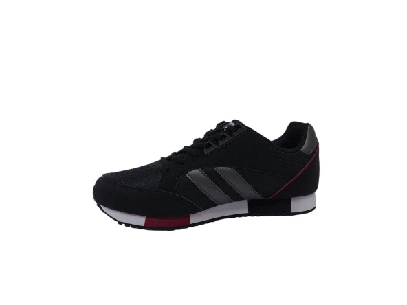 Lescon Boston 5 Erkek Siyah Bağcıklı Sneakers Spor Ayakkabı - Resim 3