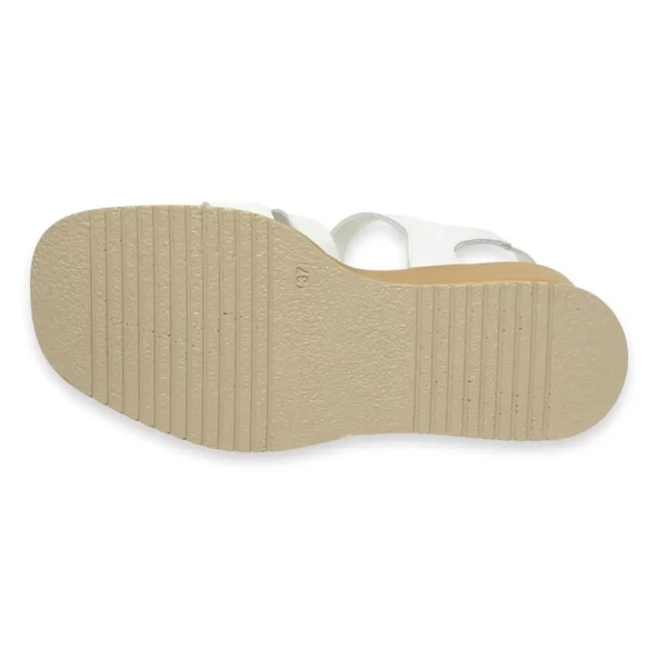 MAMMAMİA D24YS-1535 DOLGU TOPUK DERİ KADIN SANDALET - 10