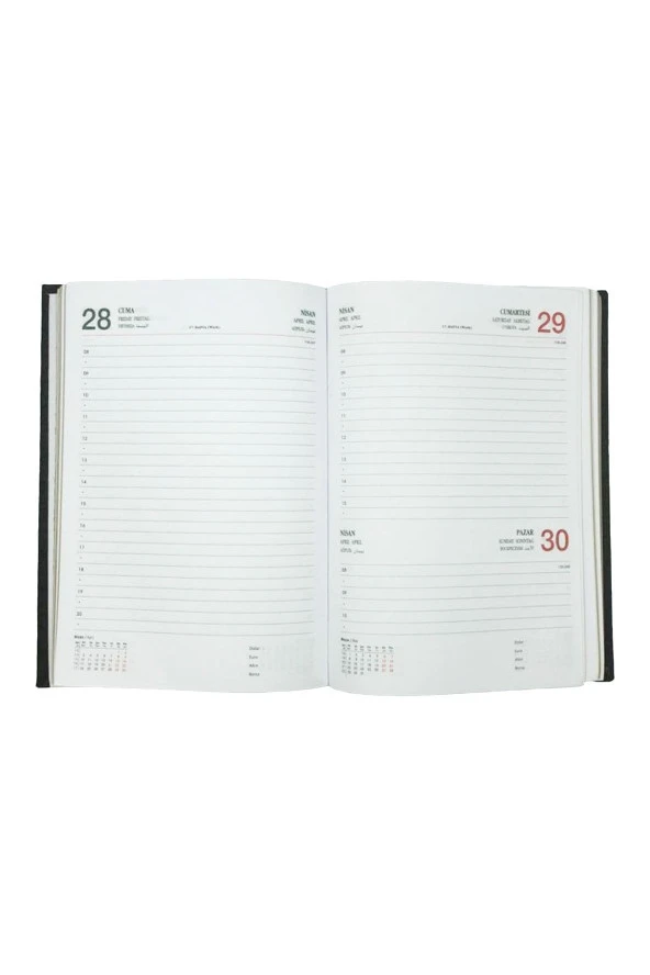 Lizy 2024 Nubuk Kapaklı Yaldızlı Günlük Ajanda 14x20cm Ajnb922 - 2