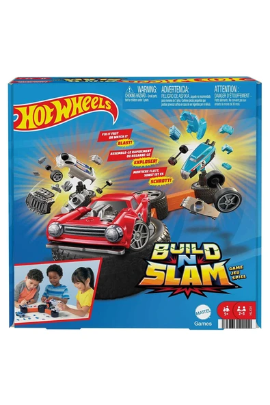 HOT WHEELS Build N Slam Kutu Oyunu, 5 yaş ve üzeri, HLX91 ürün görseli 1