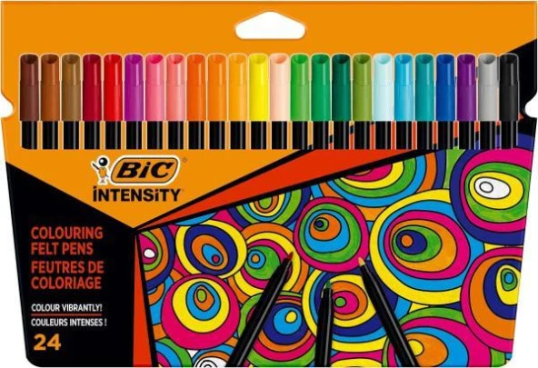 Bic İntensity Keçeli Boya Kalemi 24 Renk