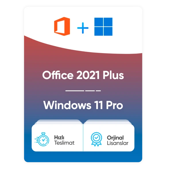 MICROSOFT Windows 11 Pro + Office 2021 Pro Plus Dijital Ürün Anahtarı