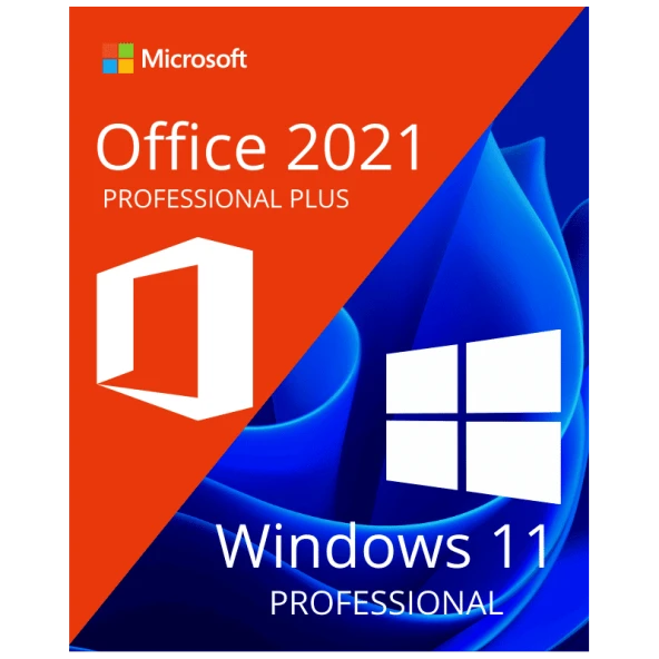 Office 2021 Pro Plus + (Windows 11 Pro Lisans Hediye) ESD Lisans