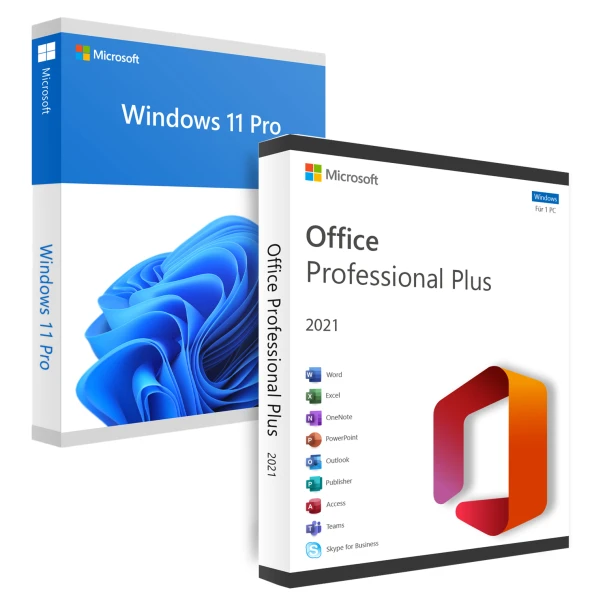 Windows 11 Pro + Office 2021 Pro Plus 32-64 Bit Turkce-Ingilizce Global Destekli