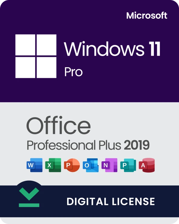 Office 2019 Pro Plus + (Windows 11 Pro Lisans Hediyeli)