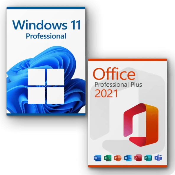 Windows 11 Pro '' Office 2021 Pro Plus 32-64 Bit Türkçe-İngilizce Global Destekli