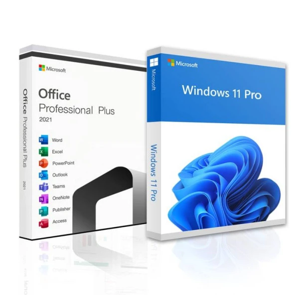 Windows 11 Home '' Office 2021 Pro Plus 32-64 Bit Türkçe-İngilizce Global Destekli