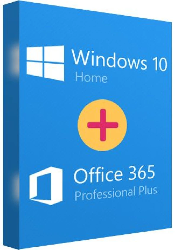 Windows 10 Home ve Office 365 Pro Plus 32-64 Bit Türkçe Destekli