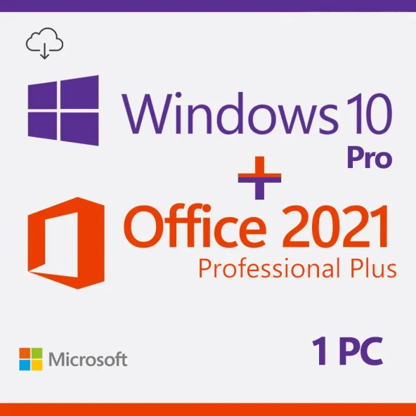 Office 2021 PRO PLUS ve WİNDOWS 10 PRO LİSANS ANAHTARI - Orijinal Resmi Key