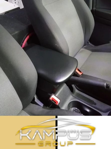 CARFACE Seat Leon Deri Kol Dayama Kolçak Siyah Özel Üretim Mdf - 1