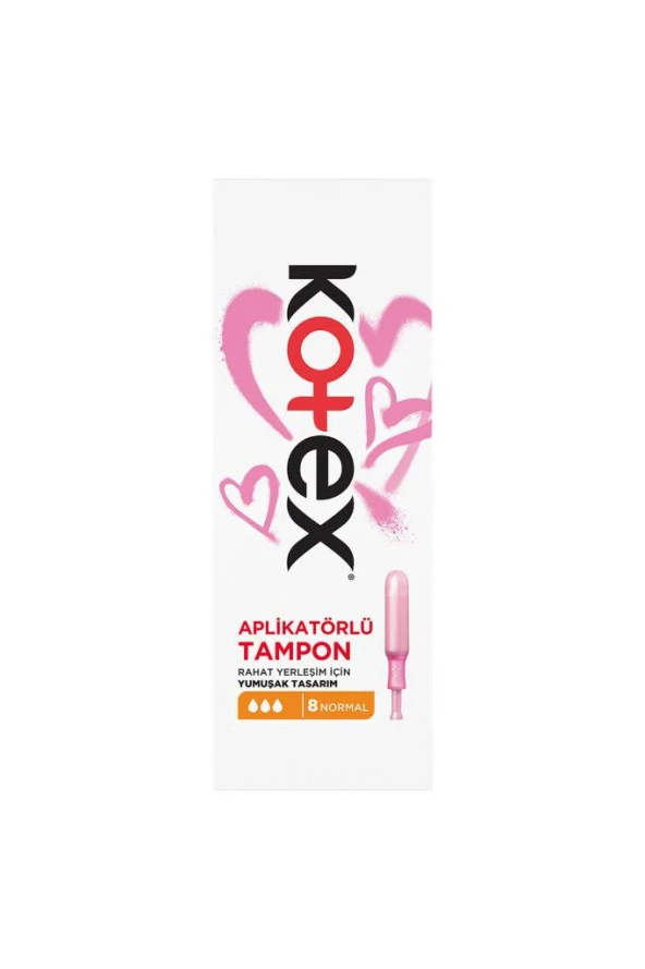 Kotex Aplikatörlü Tampon Normal 8'li