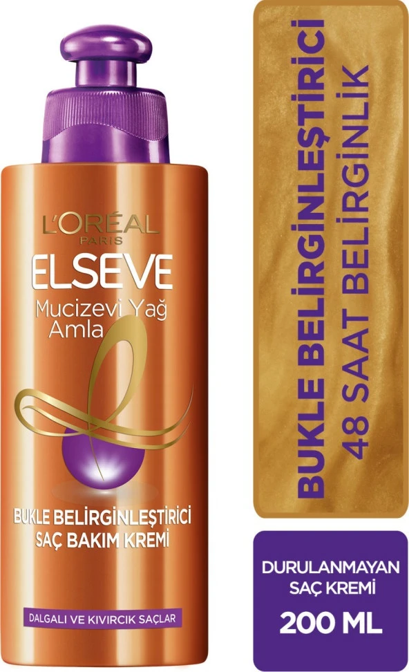 Elseve Amla Yağı Bukle Belirginleştirici Saç Bakım Kremi 200 ml