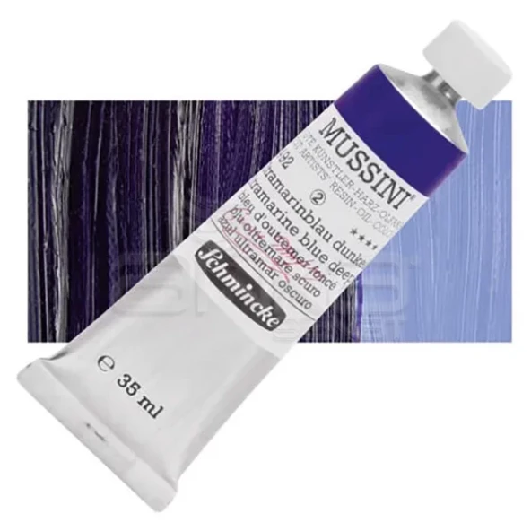 Mussini 35ml Yağlı Boya Seri:2 No:492 Ultramarine Blue Deep - 1