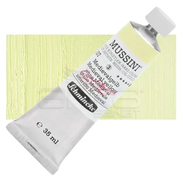 Mussini 35ml Yağlı Boya Seri:3 No:207 Medieval Yellow