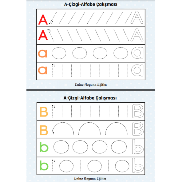 Çizgi-Alfabe YAZ-SİL Kitabı (Okul Öncesi ve Birinci Sınıflar İçin) - Resim 4