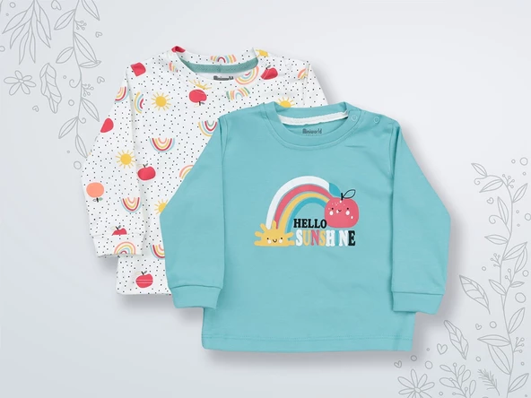 Miniworld 16437 2'li Sweatshirt Mint