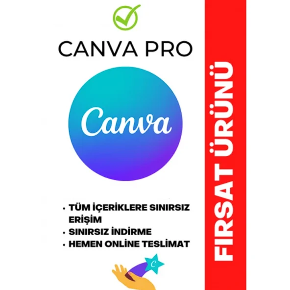 Canva Pro Premium Üyelik Sınırsız Kullanım