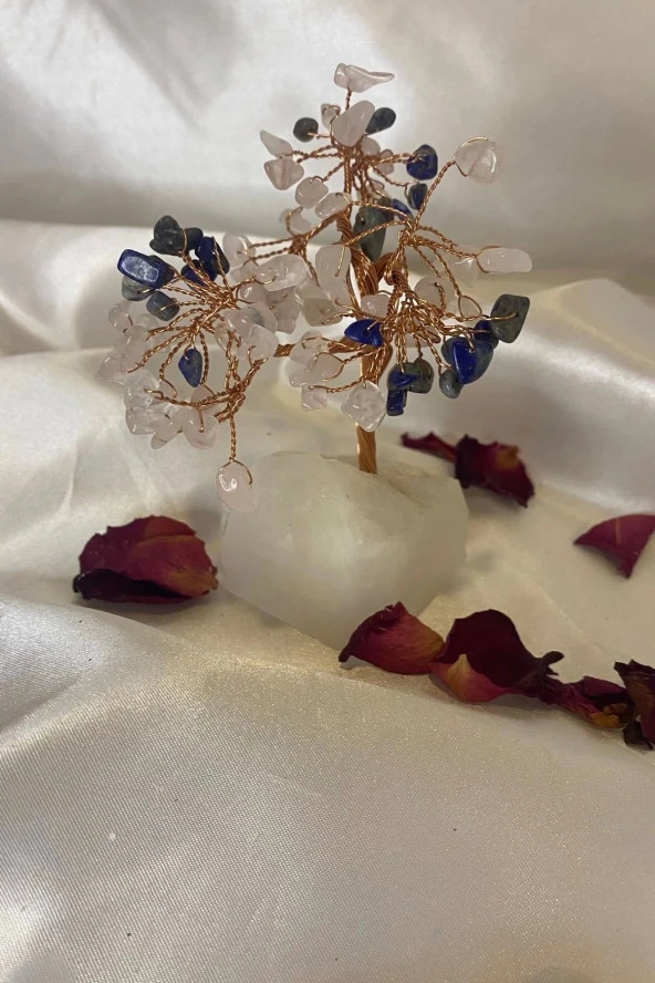 Doğaltaş Lapis Kuvars Quartz Taşı Doğal Taş Bakır Hayat Ağacı Negatif Enerji Taşı 1